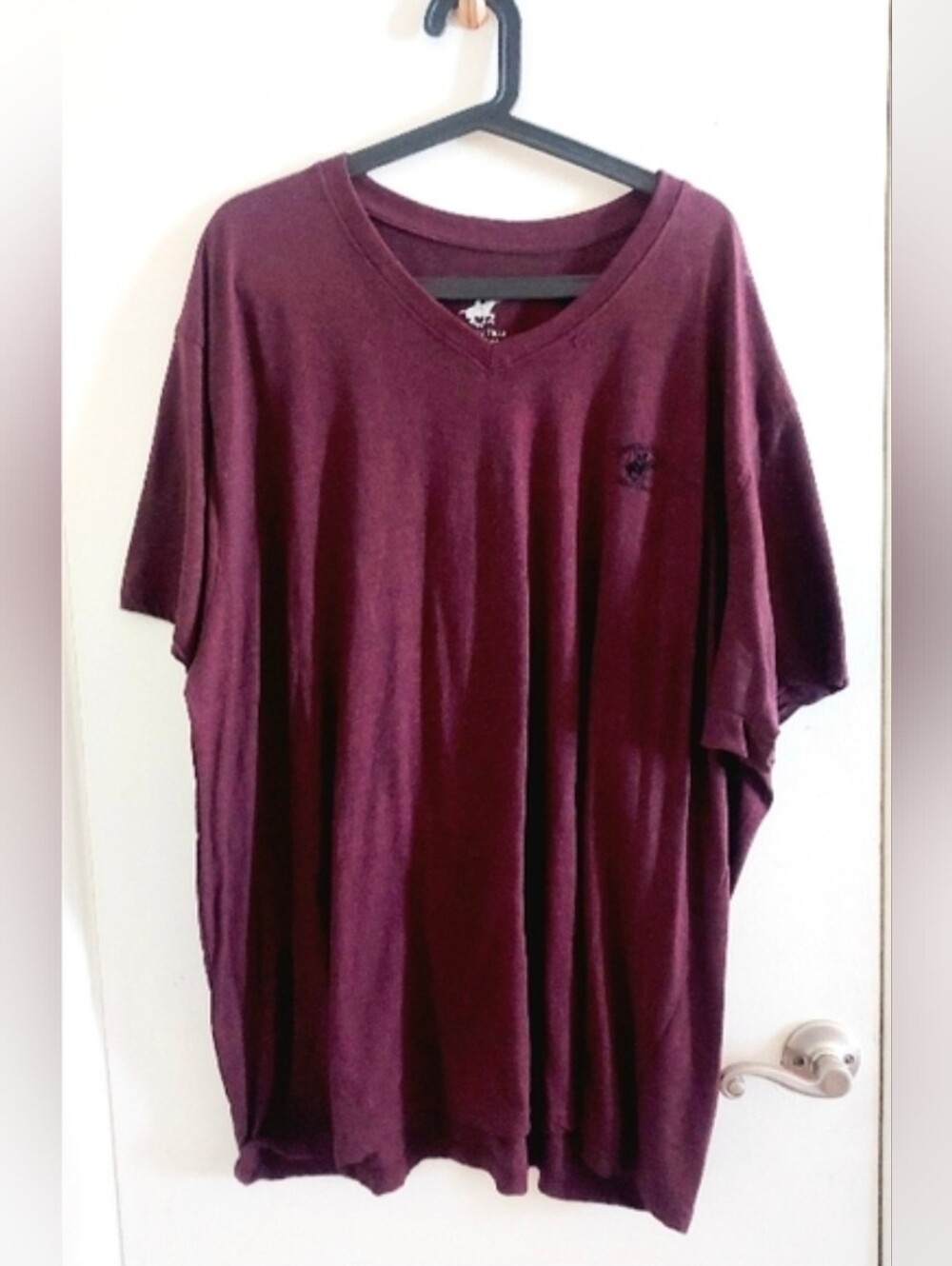 Beverly Hills Polo Club Burgundy V-Neck Tee